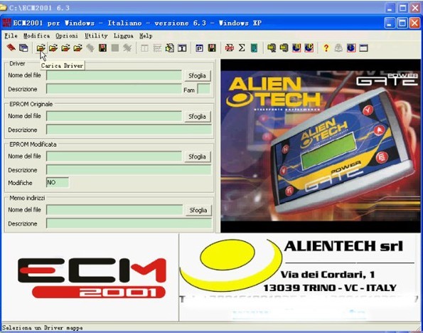 ECM Chiptuning 2001 V6.3 software display 1