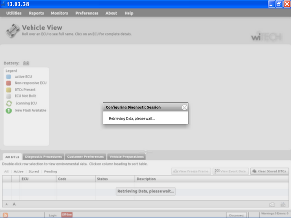 wiTECH VCI Pod Software View