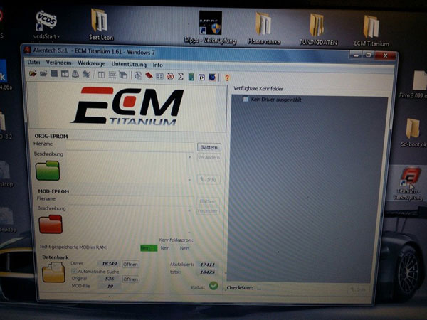 New Version ECM Titanium 1.62 with 18475 Driver display 1
