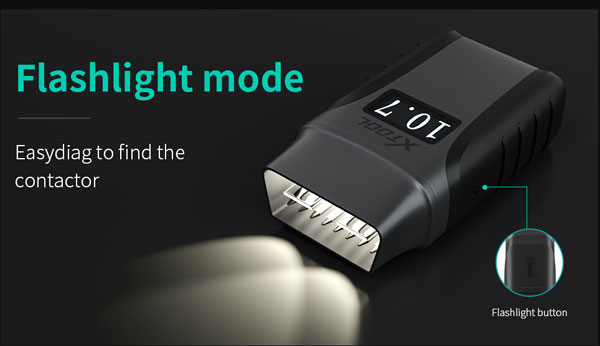 XTOOL Anyscan A30 flashlight model