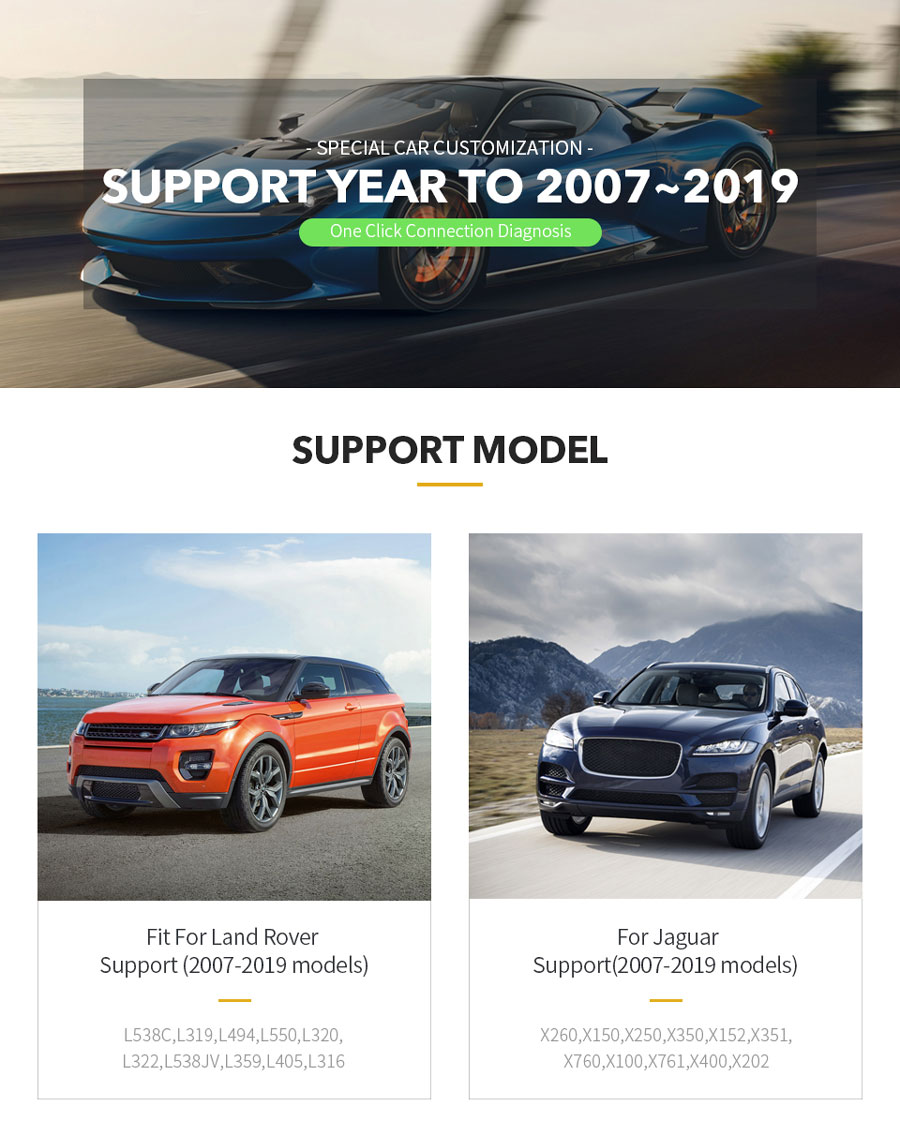 VXDIAG VCX SE support car models