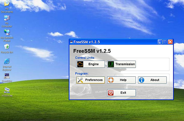 FreeSSM V1.2.5 software display