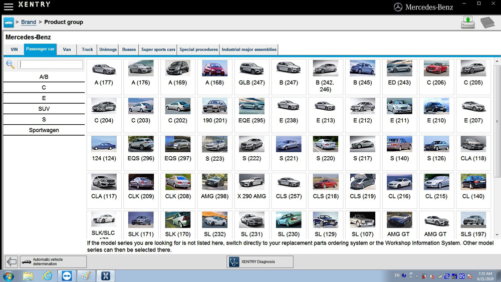 V2020.6 MB SD C4 Software Support cars list