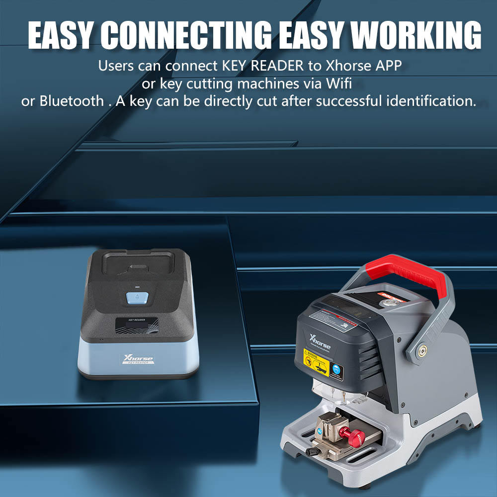 Connect Key Reader to Xhorse App or key cutting machine