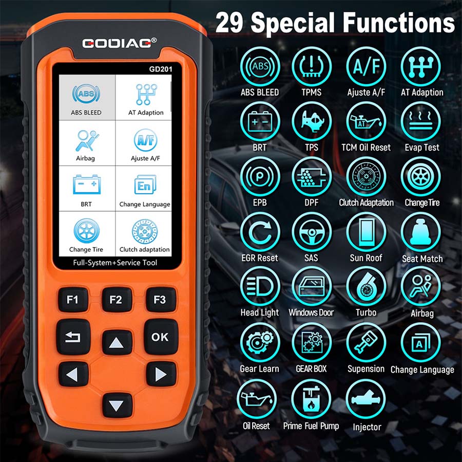 GD201 Scanner Special Functions