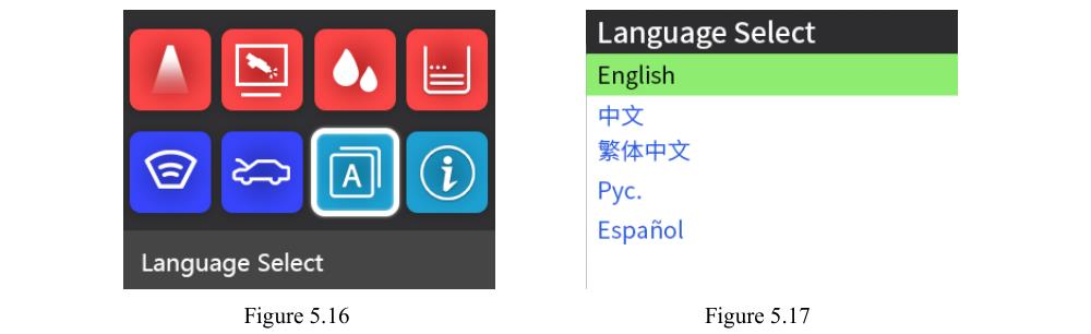 how to select Language 