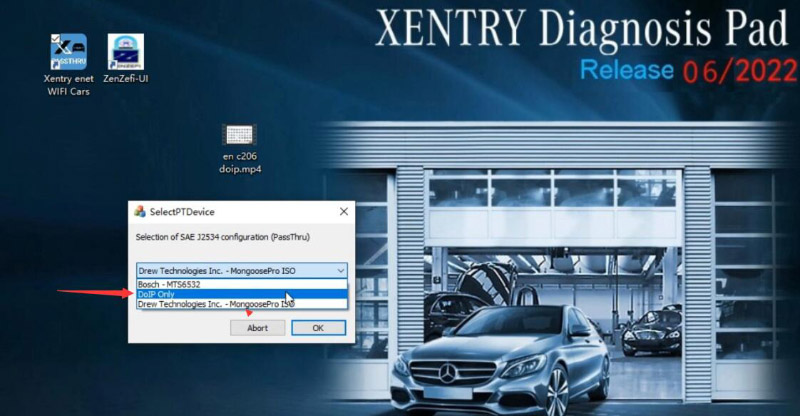 vxscan-enet-adapter-test-with-xentry-on-benz-c206-ok-4