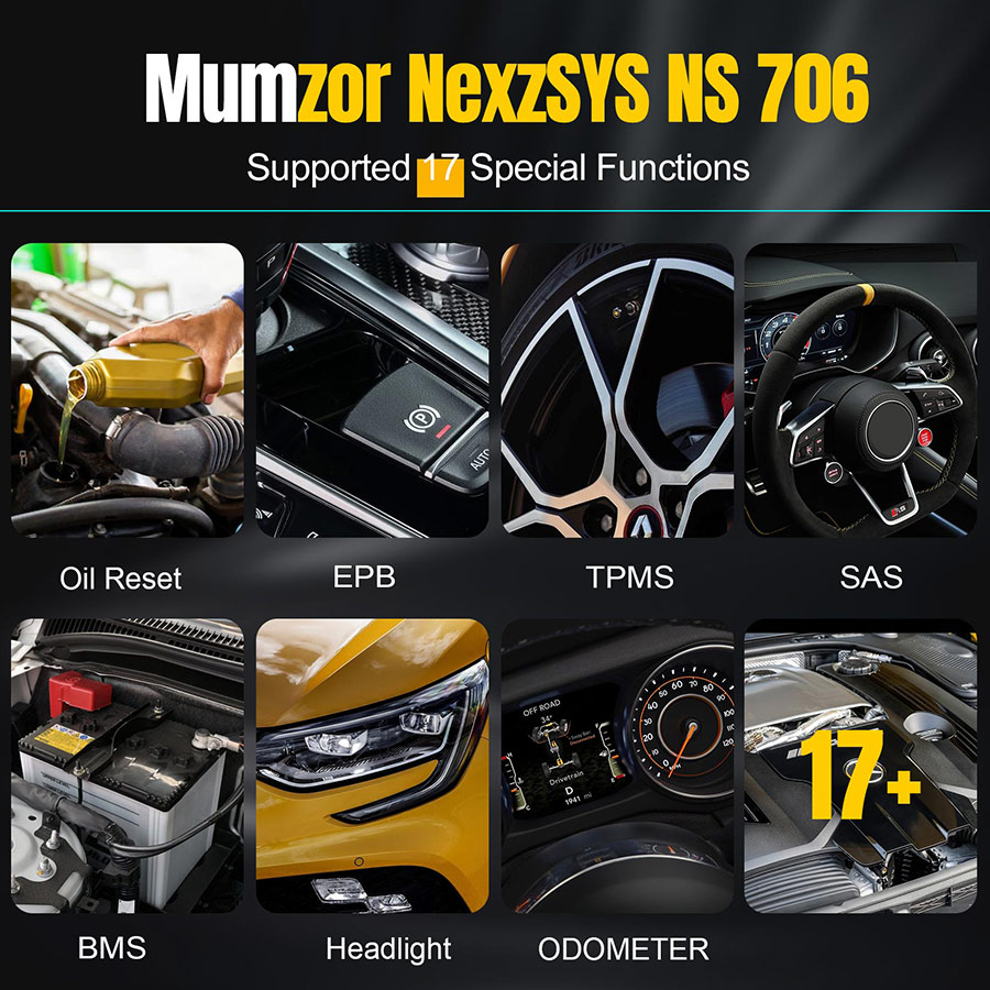 HUMZOR NexzSYS NS706 Special funstions