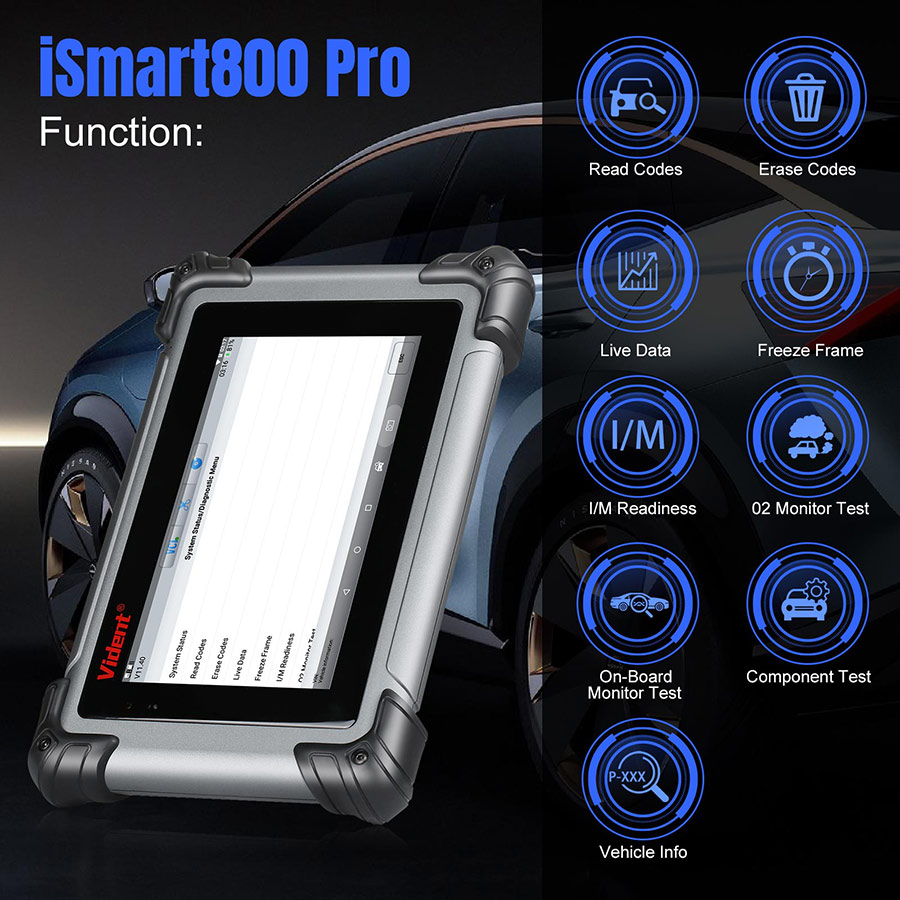 iSmart800 Pro auto diagnostic scanner functions