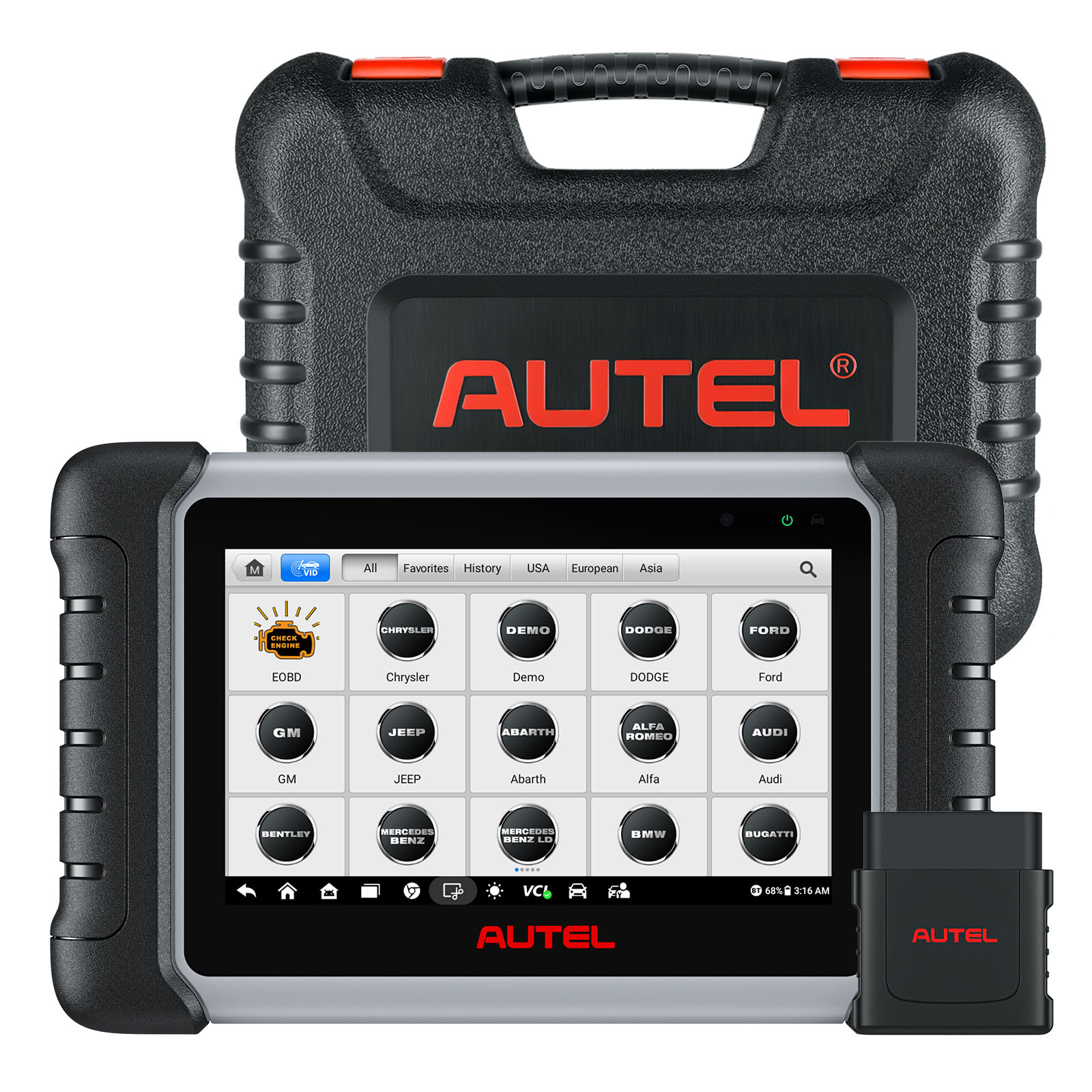 2024 Autel MaxiCOM MK808 MK808S Full System Diagnostic Tablet Newly Adds  AutoAuth for FCA SGW and Active Test