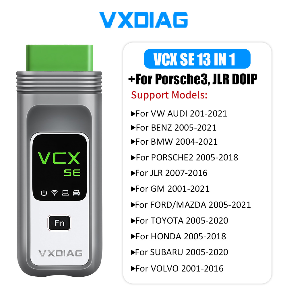 VXDIAG VCX SE DOIP Support 13 Car Brands incl JLR DOIP & PW3