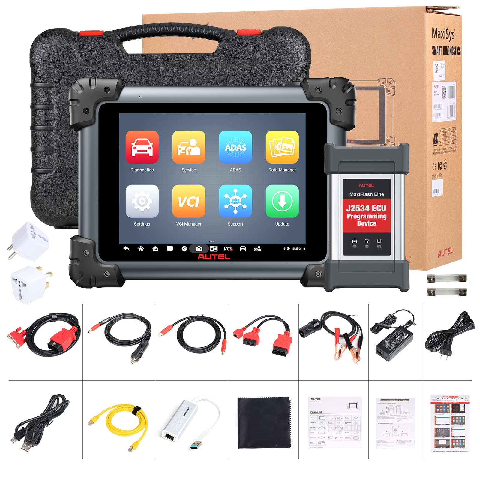Autel MaxiSYS MS908S PRO (Incl. $260 Valued Adapter Kit ＆ MV108) 2023  Newest Car Diagnostic Scan Tool, J2534 ECU Programming Coding Adaption,  Update 通販