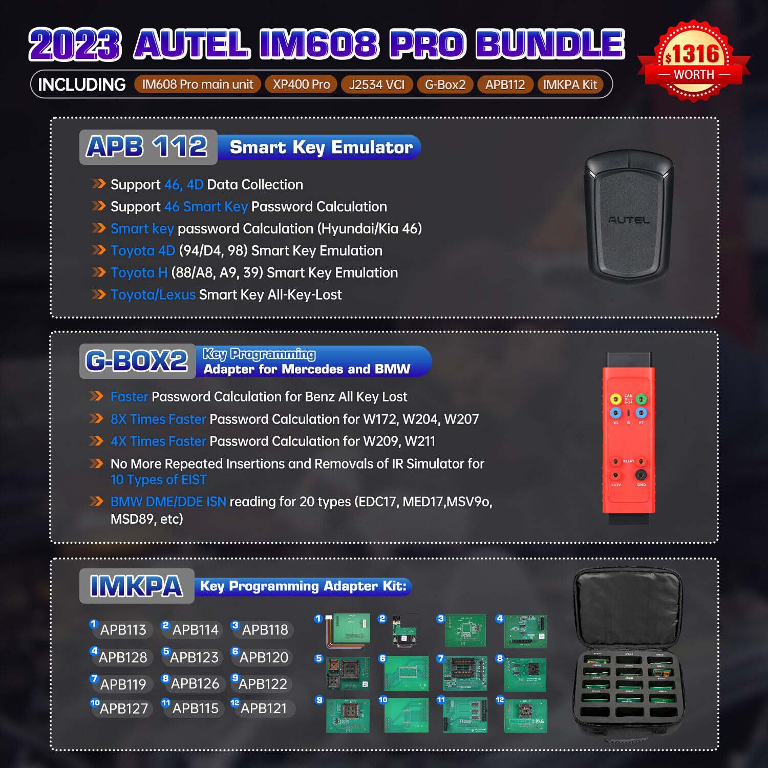  Full Kit Autel MaxiIM IM608 PRO II  22