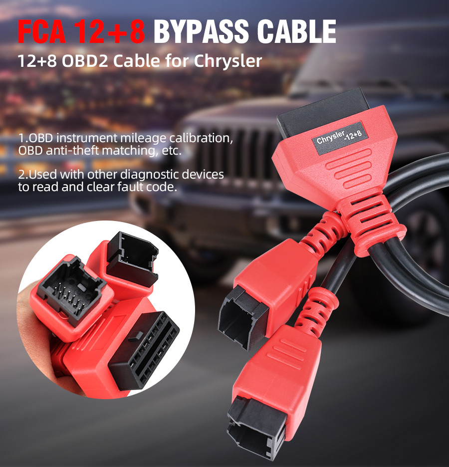 FCA 12+8 Universal Adapter Cable Adapter for AUTEL 