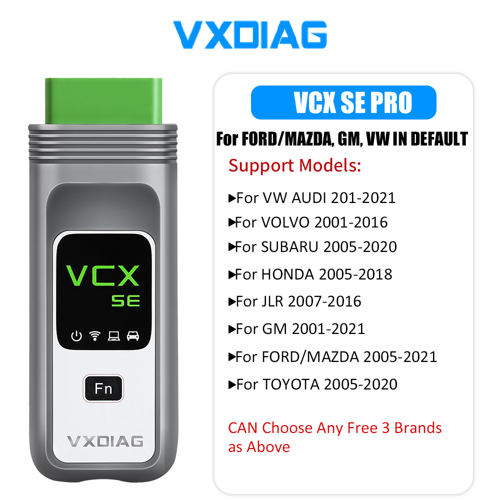 Français WiFi VXDIAG VCX SE 6154 OBD2 Diagnostic Scanner DOIP UDS Protocol