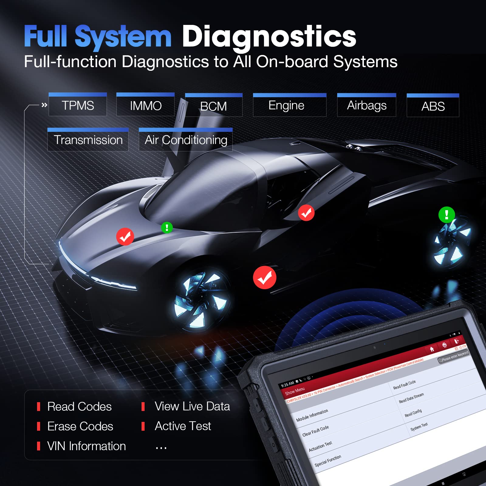 Advanced ALL Systems Diagnoses