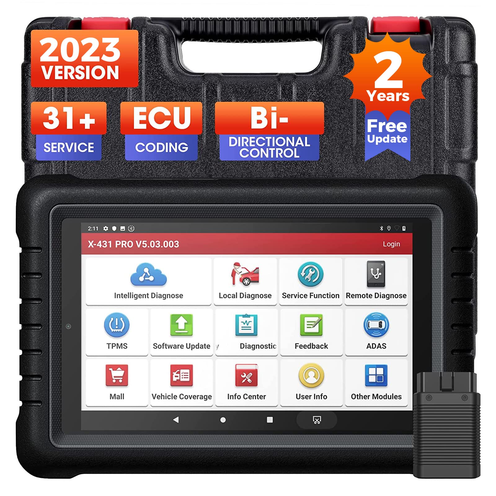 LAUNCH X431 PROS V1.0 Bidirectional OBD2 Scanner All System Scanner Support  ECU Codinng 31+ Services