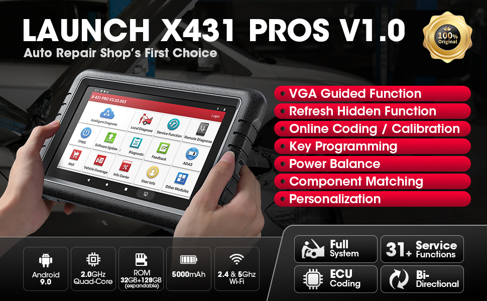 LAUNCH X431 PROS V1.0 features
