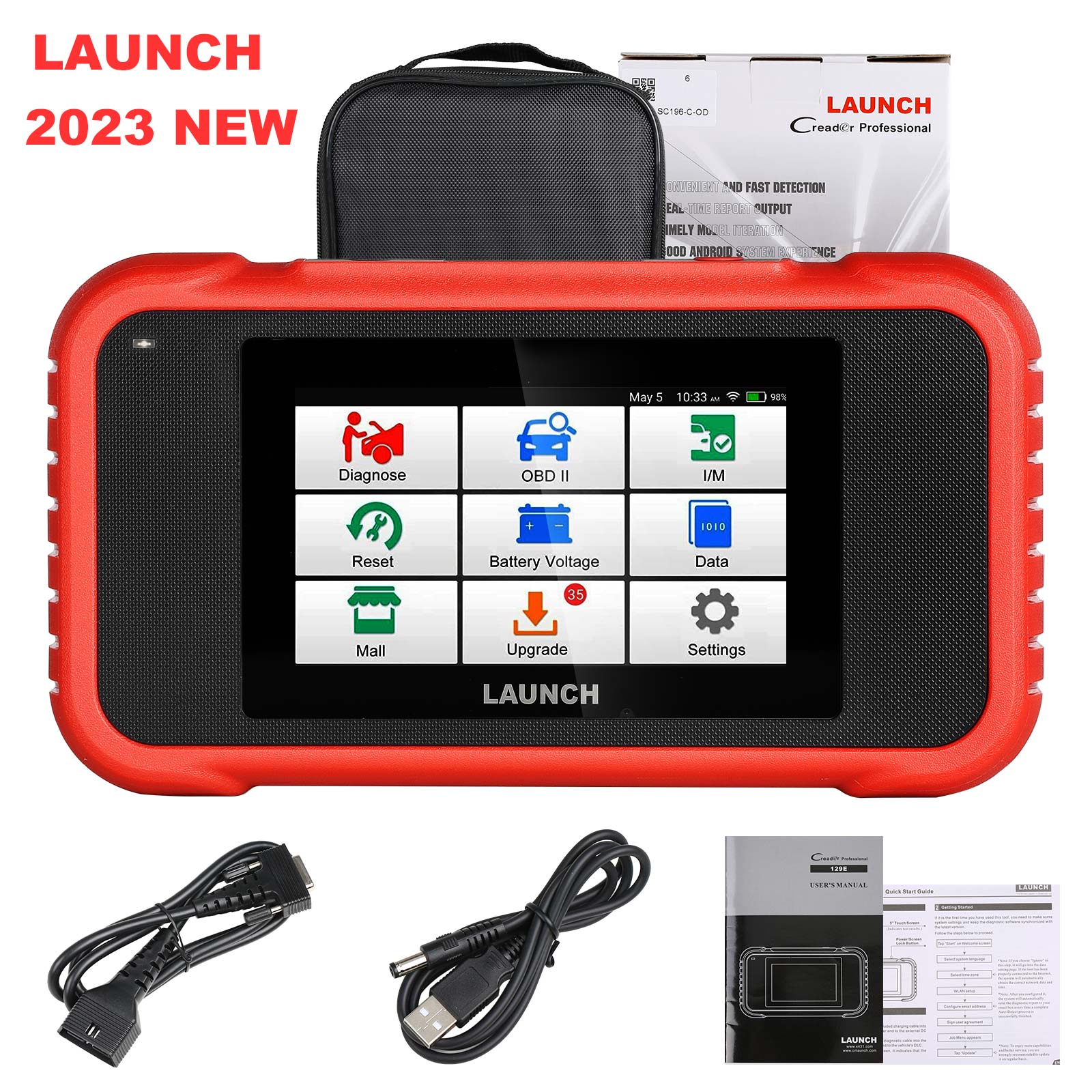 LAUNCH CRP129E OBD2 Scanner package