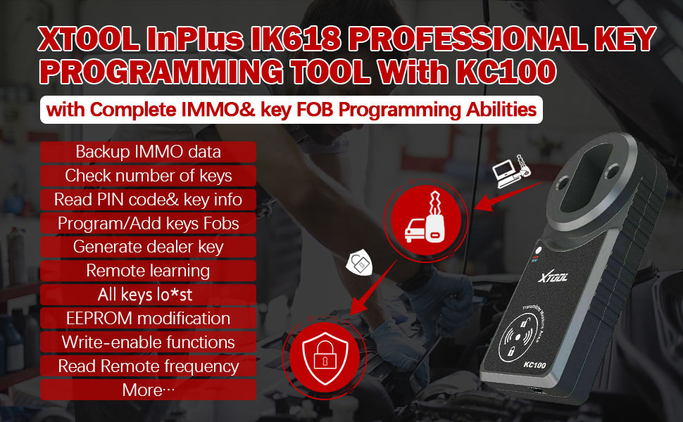  Xtool InPlus IK618 KC100 Key Programmer