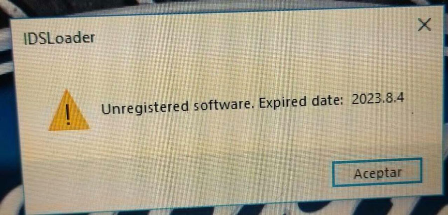 Unregistered software, Expire date error