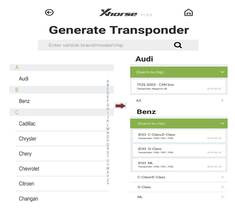 vvdi mini key tool generate Transponder 2